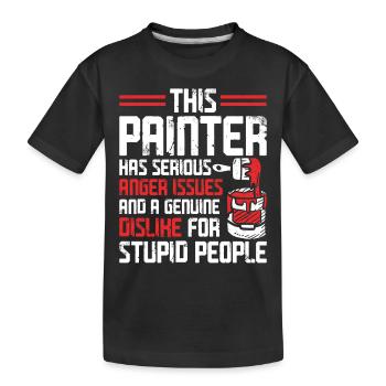 House Painter Decorator This - Kinder Premium Bio T-Shirt - Schwarz - Vorne