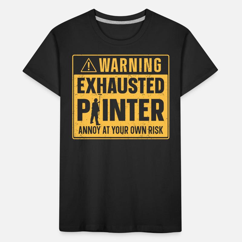 House Painter Decorator Warning Kids' Premium Organic T-Shirt