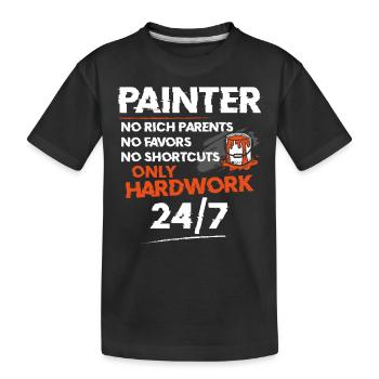 House Painter Decorator Painter No - Kinder Premium Bio T-Shirt - Schwarz - Vorne
