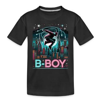 Breakdance Breakdancer Breakdance Enfants - T-shirt bio Premium Enfant - noir - Devant
