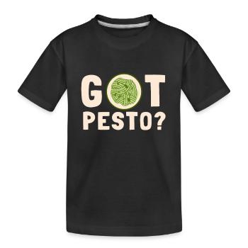 Italian Cuisine - Basil Pesto Is The Besto - Kids' Premium Organic T-Shirt - black - Front