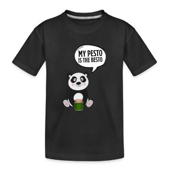 Italian Cuisine - Basil Pesto Is The Besto - Kinder Premium Bio T-Shirt - Schwarz - Vorne