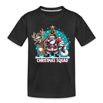 Escouade de Noël - T-shirt bio Premium Enfant - noir - Devant