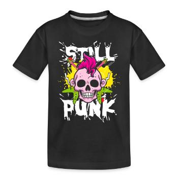 Toujours punk | crâne anti-establishment - T-shirt bio Premium Enfant - noir - Devant