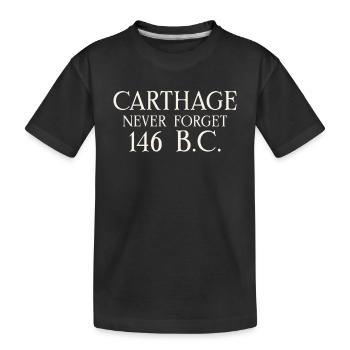 Carthage punique guerre Hannibal Barca contre Rome - T-shirt bio Premium Enfant - noir - Devant
