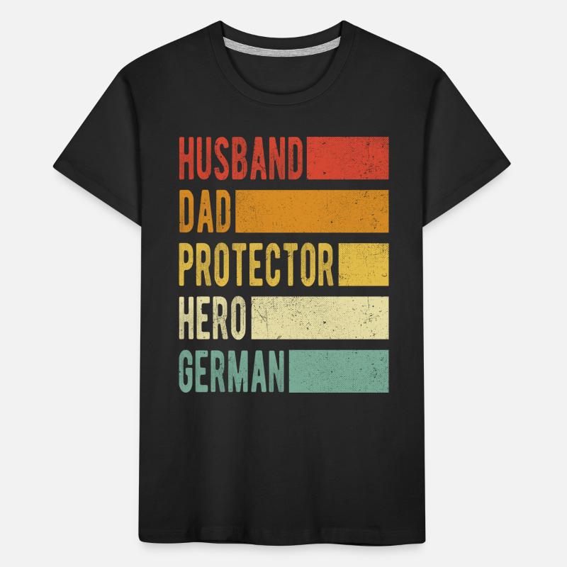Deutscher Name Papa Geschenk Kinder Premium Bio T-Shirt