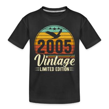 18th Birthday 2005 - Kids' Premium Organic T-Shirt - black - Front