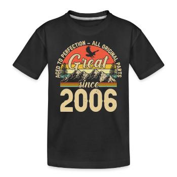 18th Birthday 2006 - Kids' Premium Organic T-Shirt - black - Front