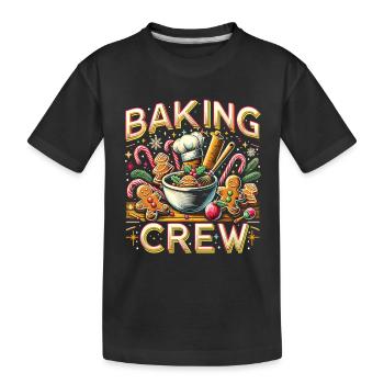 Équipe de pâtisserie - T-shirt bio Premium Enfant - noir - Devant
