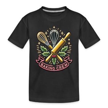 Équipe de pâtisserie - T-shirt bio Premium Enfant - noir - Devant
