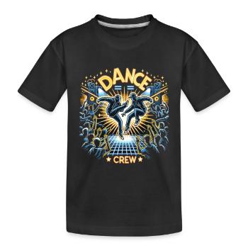 Breakdance Dance Crew - Kinder Premium Bio T-Shirt - Schwarz - Vorne
