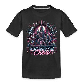 Breakdance Dance Crew - Kinder Premium Bio T-Shirt - Schwarz - Vorne