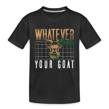 L’élevage de moutons et de chèvres : tout ce qui fait flotter votre agriculteur - T-shirt bio Premium Enfant - noir - Devant