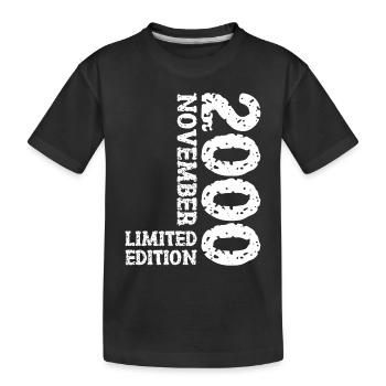 2000 novembre édition limitée 23e anniversaire décoration - T-shirt bio Premium Enfant - noir - Devant