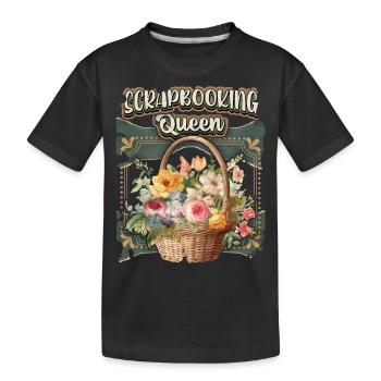 Scrapbooking Vintage, Scrapbook, Album de poésie - T-shirt bio Premium Enfant - noir - Devant