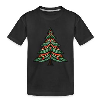 Arbre de Noël Noël - T-shirt bio Premium Enfant - noir - Devant