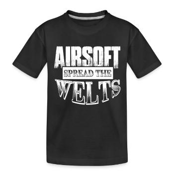 Airsoft Airsoft Spread The Welts - Kids' Premium Organic T-Shirt - black - Front