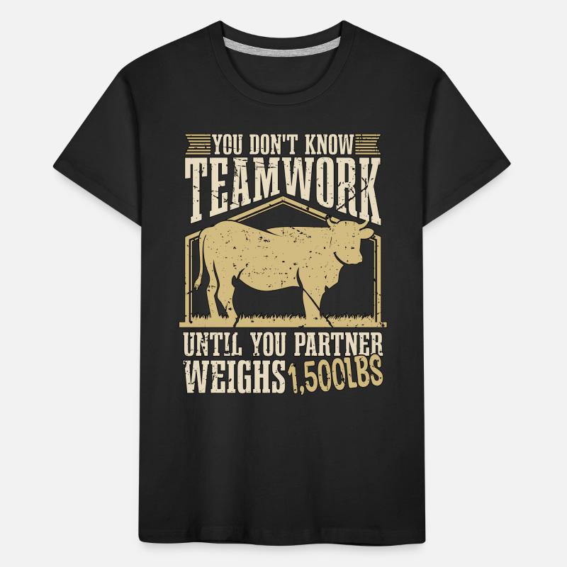 Éleveur que vous ne connaissez pas Travail d’équipe Elevage T-shirt bio Premium Enfant