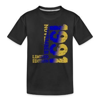 1991 November Limited Edition 32. Geburtstag Deko - Kinder Premium Bio T-Shirt - Schwarz - Vorne