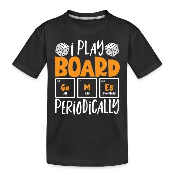 Board Games Game Board Gift - Kids' Premium Organic T-Shirt - black - Front