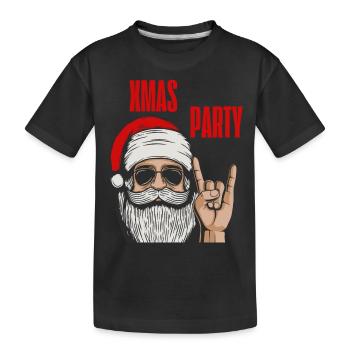 Coole Weihnachtsfeier | XMAS - Kinder Premium Bio T-Shirt - Schwarz - Vorne