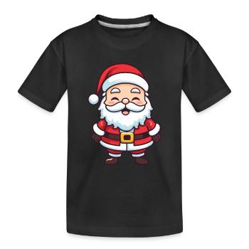Père Noël Père Noël - T-shirt bio Premium Enfant - noir - Devant