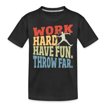 Javelot Lancer Javelot Lancer Cadeau - T-shirt bio Premium Enfant - noir - Devant