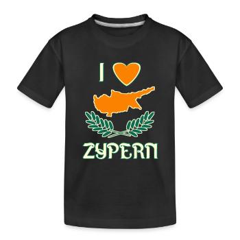J’adore Chypre - T-shirt bio Premium Enfant - noir - Devant