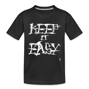 Restez simple - T-shirt bio Premium Enfant - noir - Devant