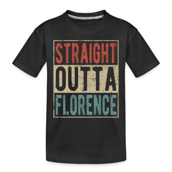 Direkt aus Florenz - Kinder Premium Bio T-Shirt - Schwarz - Vorne