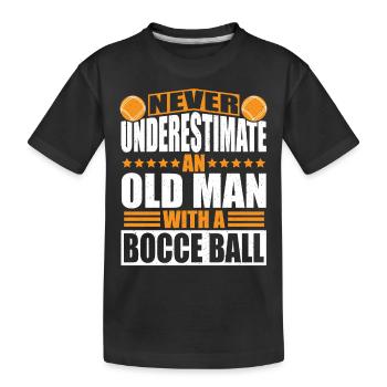 Boccia - Kinder Premium Bio T-Shirt - Schwarz - Vorne