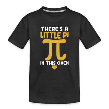 Es gibt ein wenig Pi in diesem Ofen Schwanger - Kinder Premium Bio T-Shirt - Schwarz - Vorne
