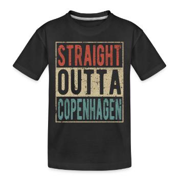 Tout droit sorti de Copenhague - T-shirt bio Premium Enfant - noir - Devant