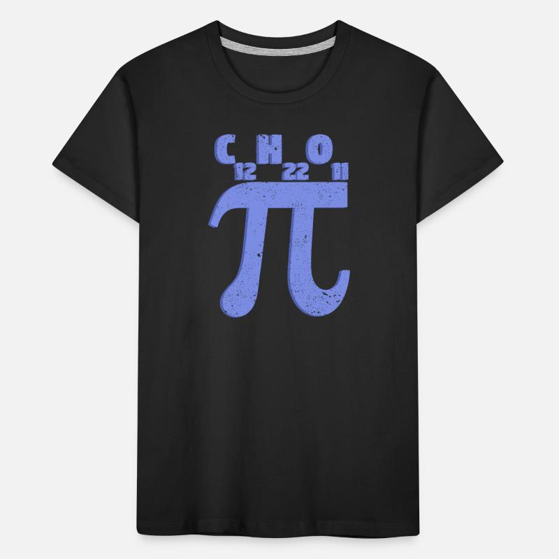 Funny Pi Day Sugar Symbol Formula Math Kids' Premium Organic T-Shirt