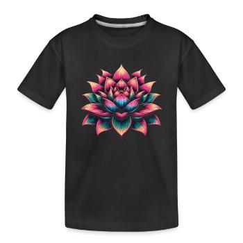 Fleur de lotus - T-shirt bio Premium Enfant - noir - Devant