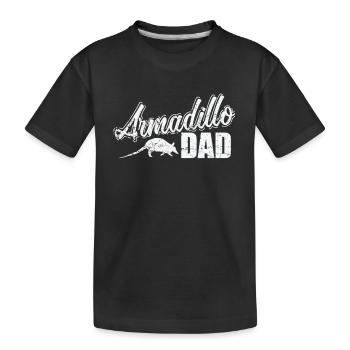 Tatous Papa Mammifère USA - T-shirt bio Premium Enfant - noir - Devant
