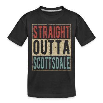Direkt aus Scottsdale - Kinder Premium Bio T-Shirt - Schwarz - Vorne