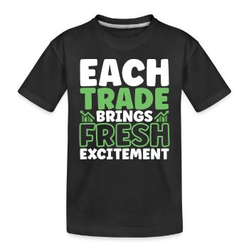 Stock Traders, Forex Traders, Investor Trading - Kids' Premium Organic T-Shirt - black - Front