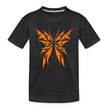 Cool Cyber Butterfly Cybersigilism For A Geometric - Kids' Premium Organic T-Shirt - black - Front
