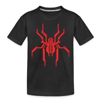 Spider Cyber Sigil Awesome Cybersigilism For Cyber - Kids' Premium Organic T-Shirt - black - Front