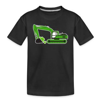 La Saint-Patrick Camion-grue Pelle Construction Irlandais - T-shirt bio Premium Enfant - noir - Devant