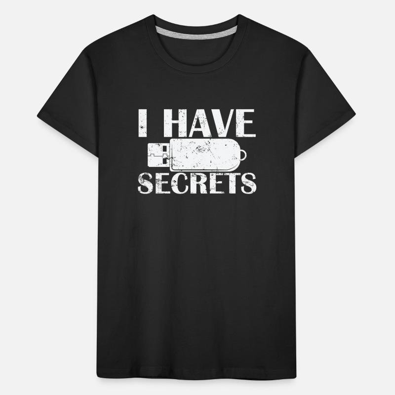 I have Secrets USB Stick Retro Storage Module Kids' Premium Organic T-Shirt