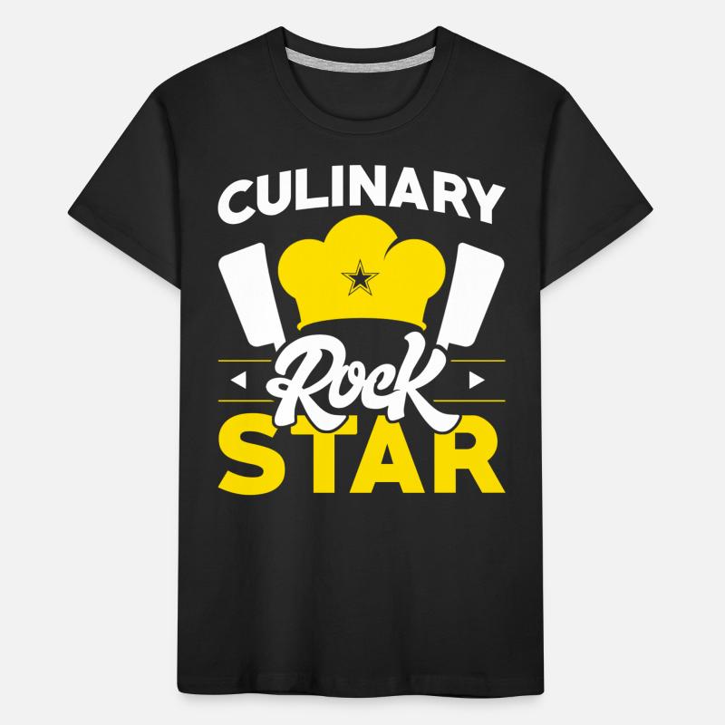 Chef Cook Kitchen Culinary Gift Kids' Premium Organic T-Shirt
