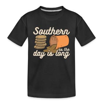 Biscuits And Gravy Southern As The Biscuits Lover - Kids' Premium Organic T-Shirt - black - Front