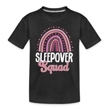 Sleepover Party Pajamas Slumber Party - Kids' Premium Organic T-Shirt - black - Front
