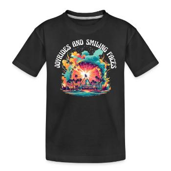 Foire du parc d’attractions, fête foraine, fête du village - T-shirt bio Premium Enfant - noir - Devant