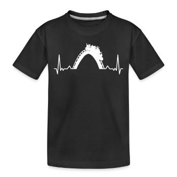 Parcs d’attractions, fête foraine, fête foraine - T-shirt bio Premium Enfant - noir - Devant