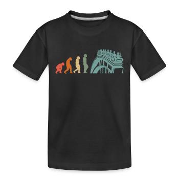 Amusement Park, Fair, Fairground, Funfair - Kids' Premium Organic T-Shirt - black - Front