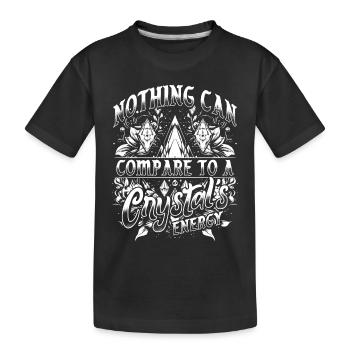 Cristaux Énergie pour les amateurs de cristaux - T-shirt bio Premium Enfant - noir - Devant