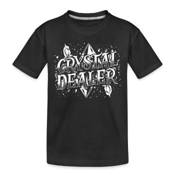 Cristaux d’énergie pour les amateurs de cristal Pierres précieuses - T-shirt bio Premium Enfant - noir - Devant